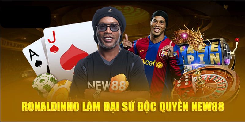 Ronaldinho hoạt động với vai trò là đại sứ thương hiệu New88