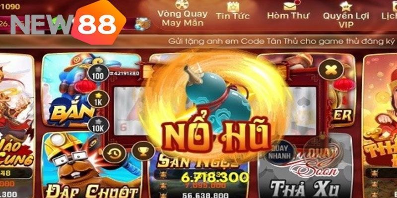 Thắng lớn dễ dàng khi quay hũ tại NEW88